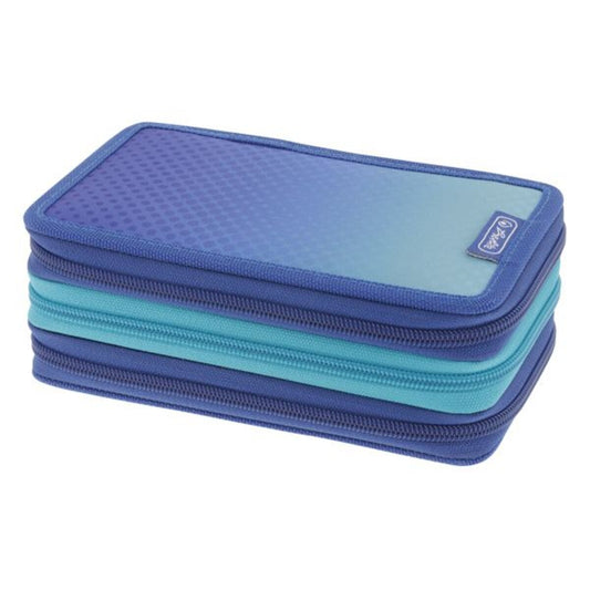 Herlitz Schüleretui TriCase 31 tlg. Dip Dye Blue/Turquoise