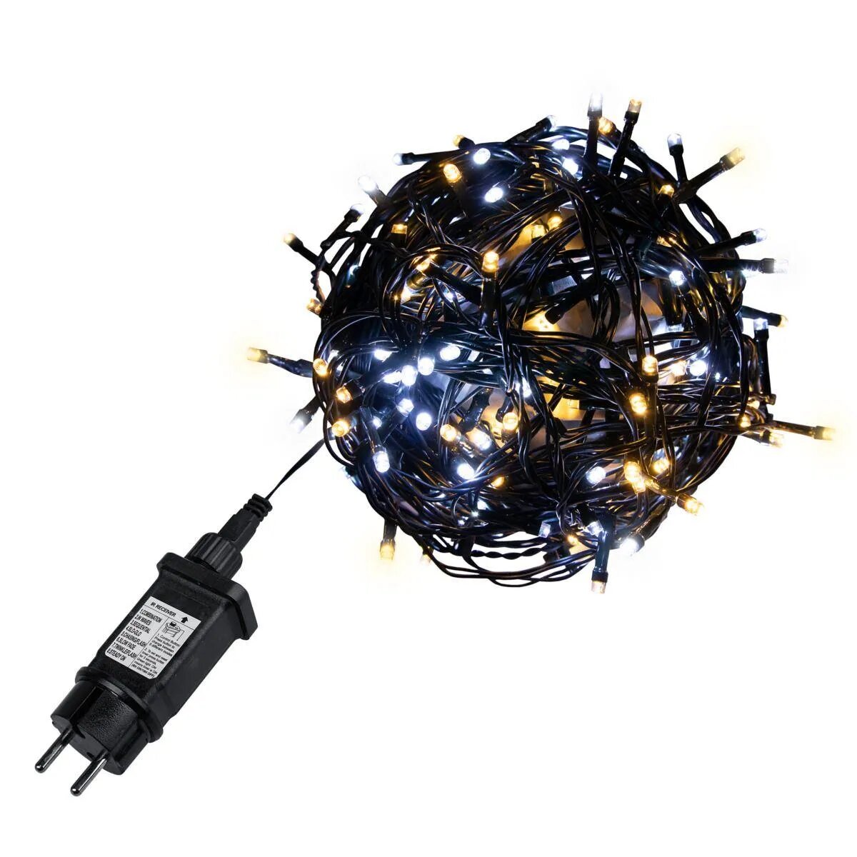 Idena Lichterkette NewTec 200 LED ww/ws 8h Timer
