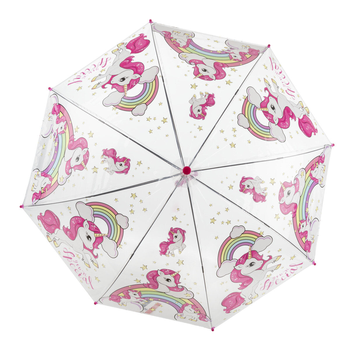 Idena Kinder Regenschirm / Ø83x66cm / "Einhorn"