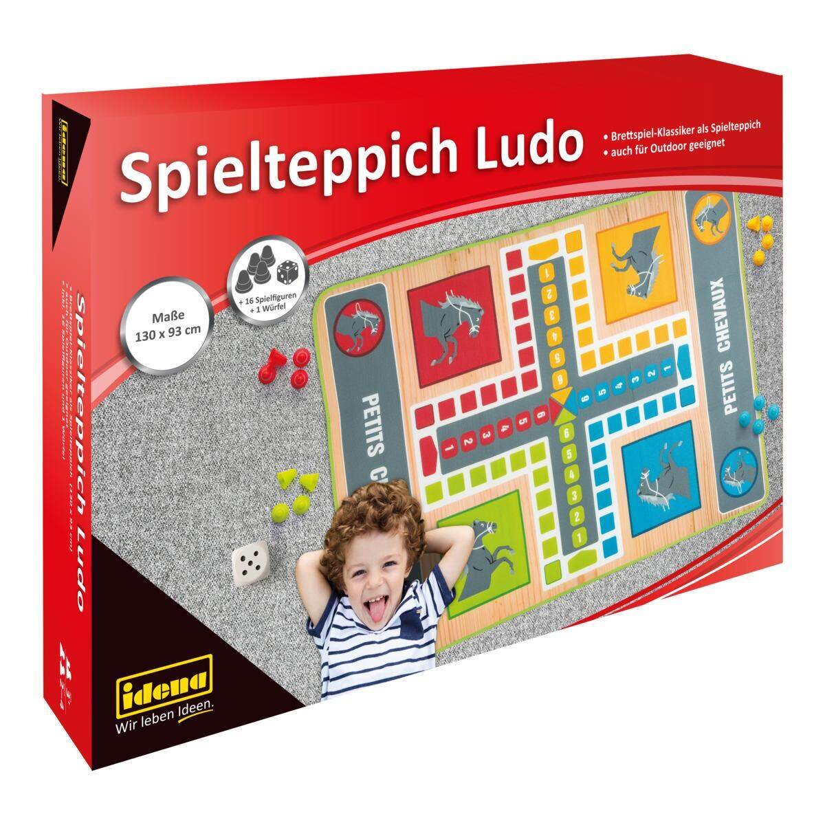 Idena Spielteppich Ludo ca. 130 x 93 cm