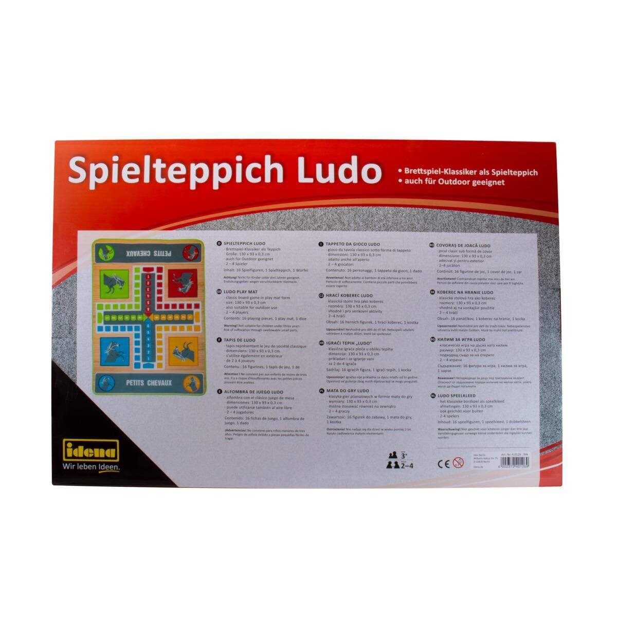 Idena Spielteppich Ludo ca. 130 x 93 cm