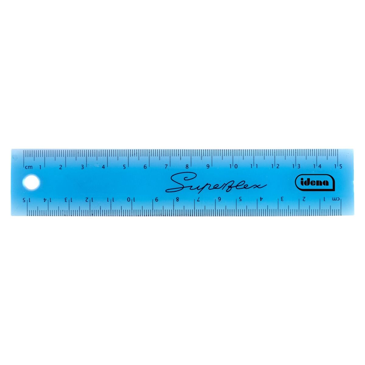Idena Superflex Lineal 15 cm, 1 Stück, 4-fach sortiert