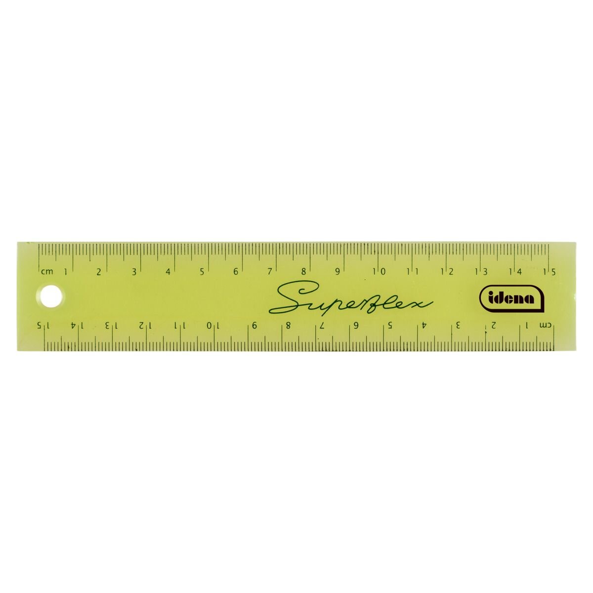 Idena Superflex Lineal 15 cm, 1 Stück, 4-fach sortiert