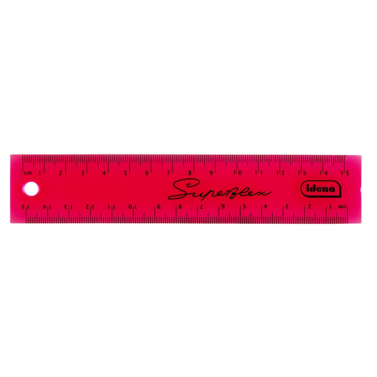 Idena Superflex Lineal 15 cm, 1 Stück, 4-fach sortiert