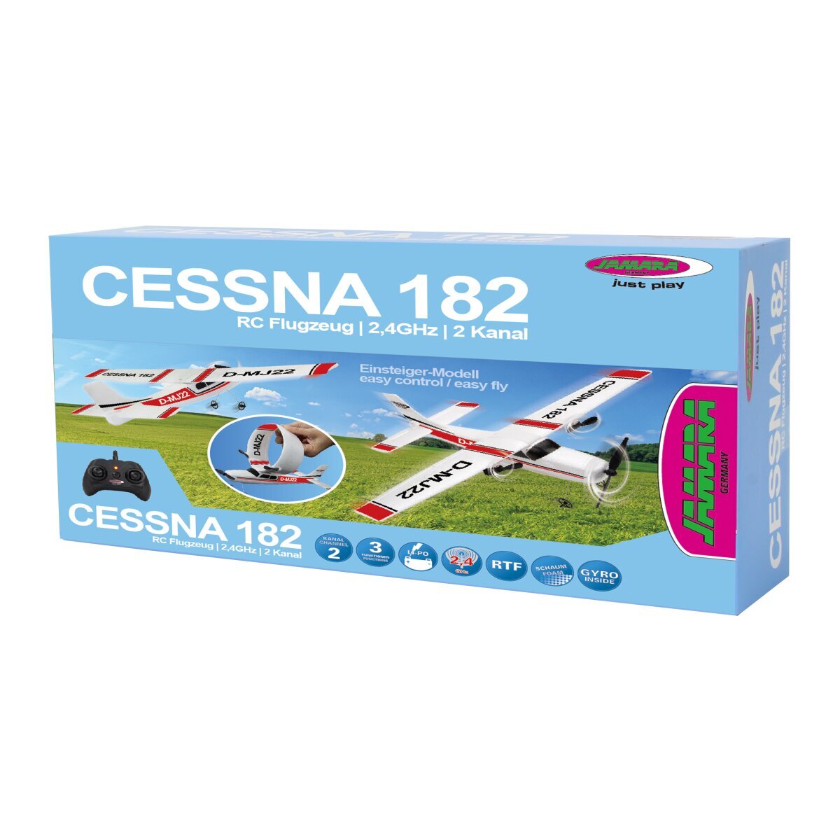 Jamara Cessna 182 Flugzeug 2,4GHz Gyro 2CH