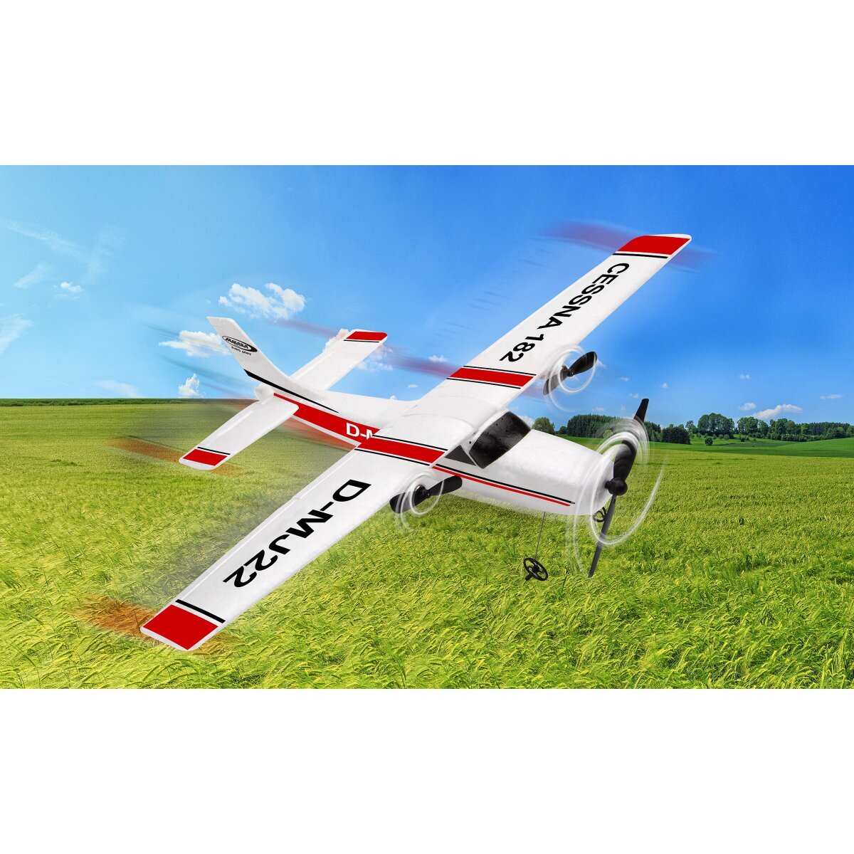 Jamara Cessna 182 Flugzeug 2,4GHz Gyro 2CH