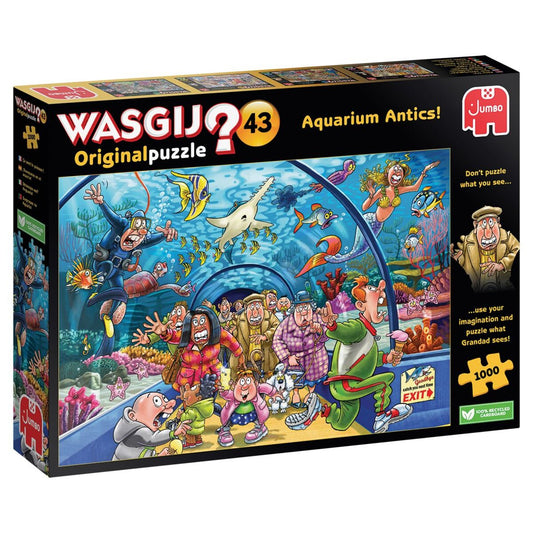Jumbo Spiele Puzzle - Wasgij Original 43: Aquarium Antics! 1000 Teile