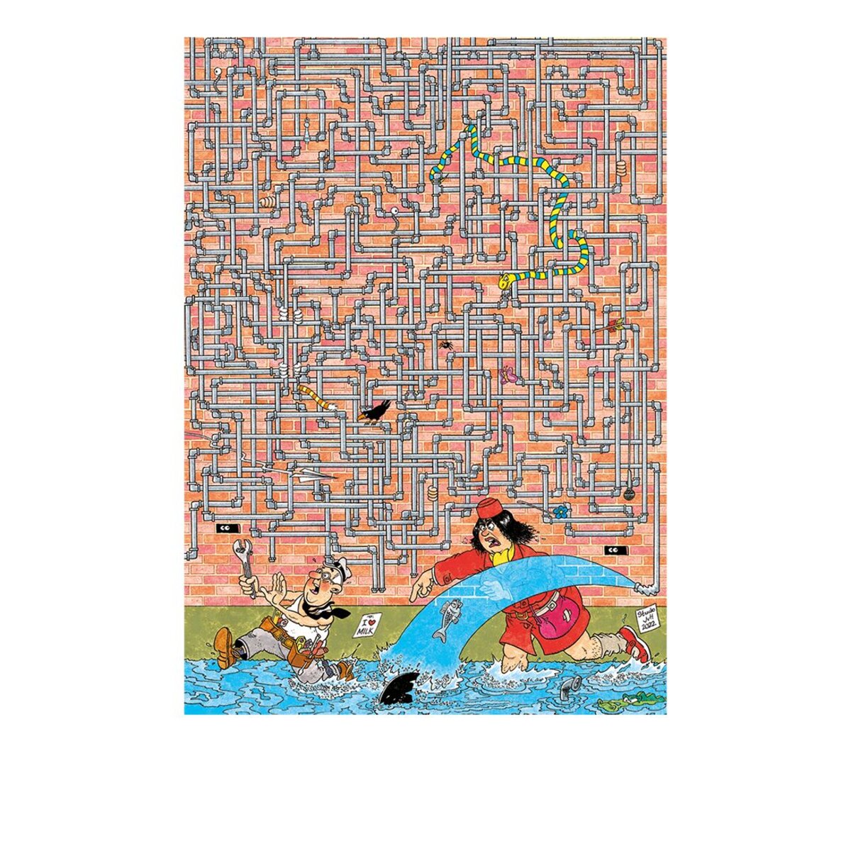 Jumbo Spiele Puzzle - Jan van Haasteren Expert: Wo ist das Leck? 500 Teile