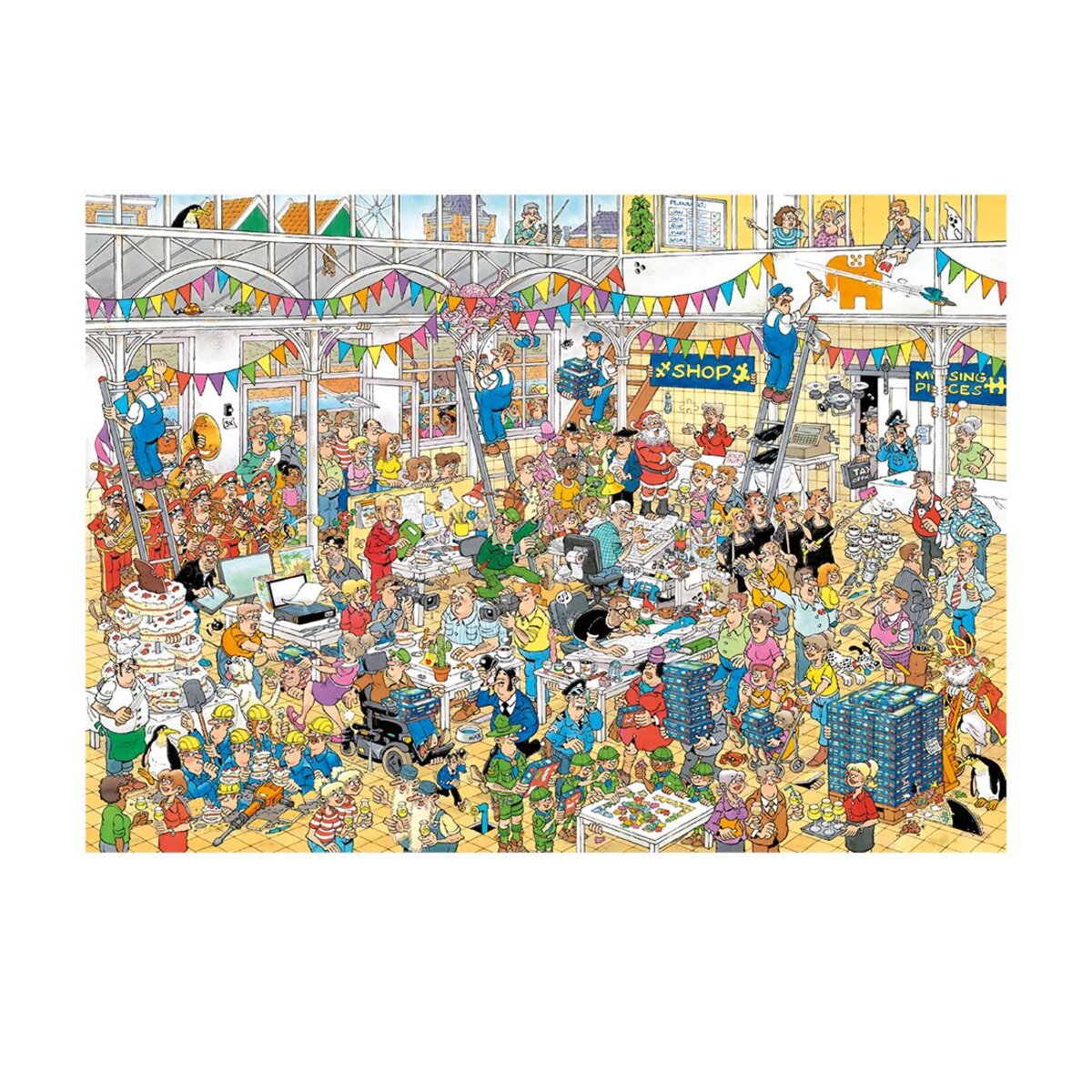 Jumbo Spiele Puzzle - Jan van Haasteren: 10 Jahre JvH Studio, 1000 Teile