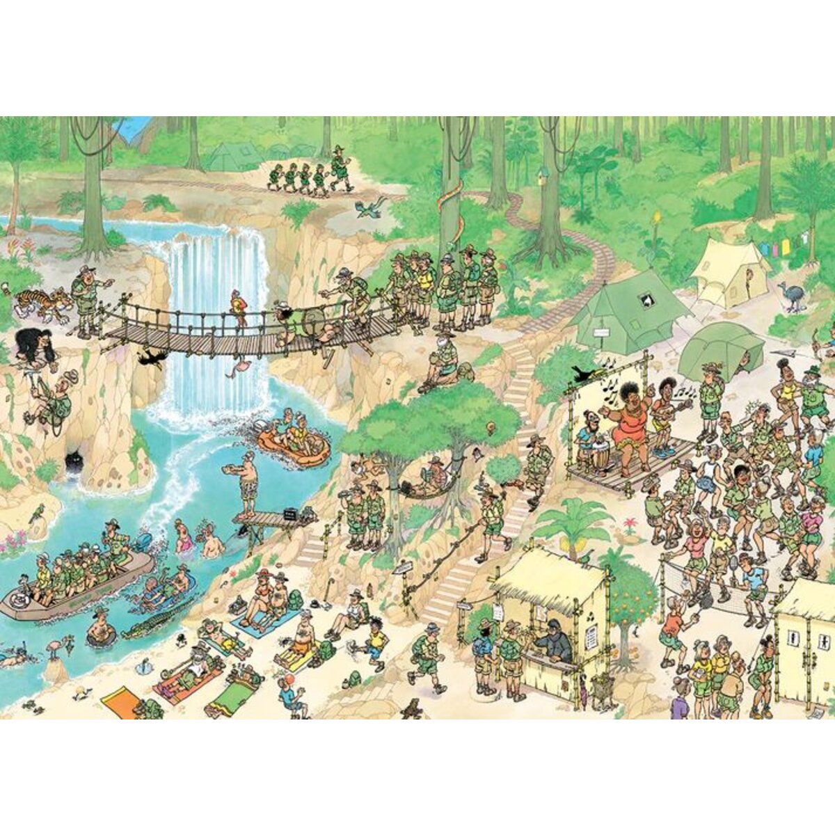 Jumbo Spiele Puzzle - Jan van Haasteren: Dschungeltour, 1000 Teile