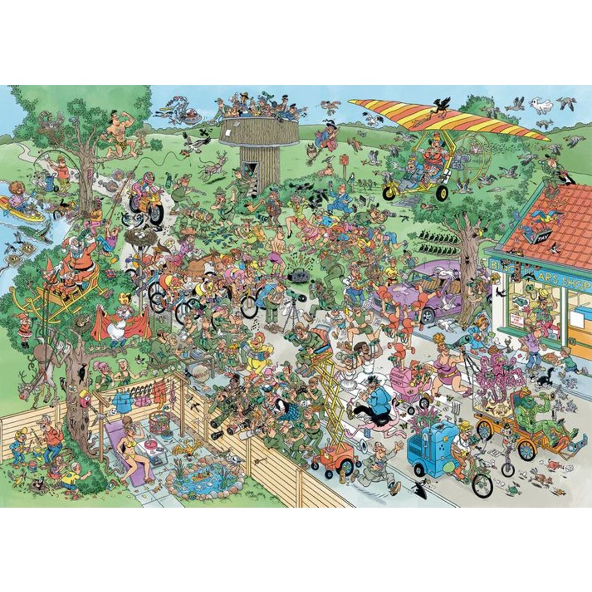 Jumbo Spiele Puzzle - Jan van Haasteren - Big Day Birding, 1000 Teile