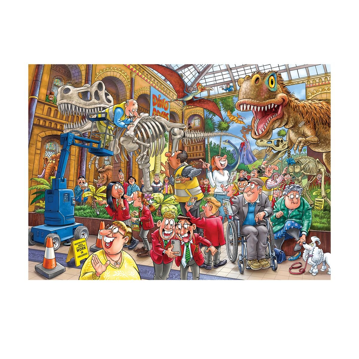 Jumbo Spiele Puzzle - Wasgij Mystery 24: Blight at the Museum! 1000 Teile