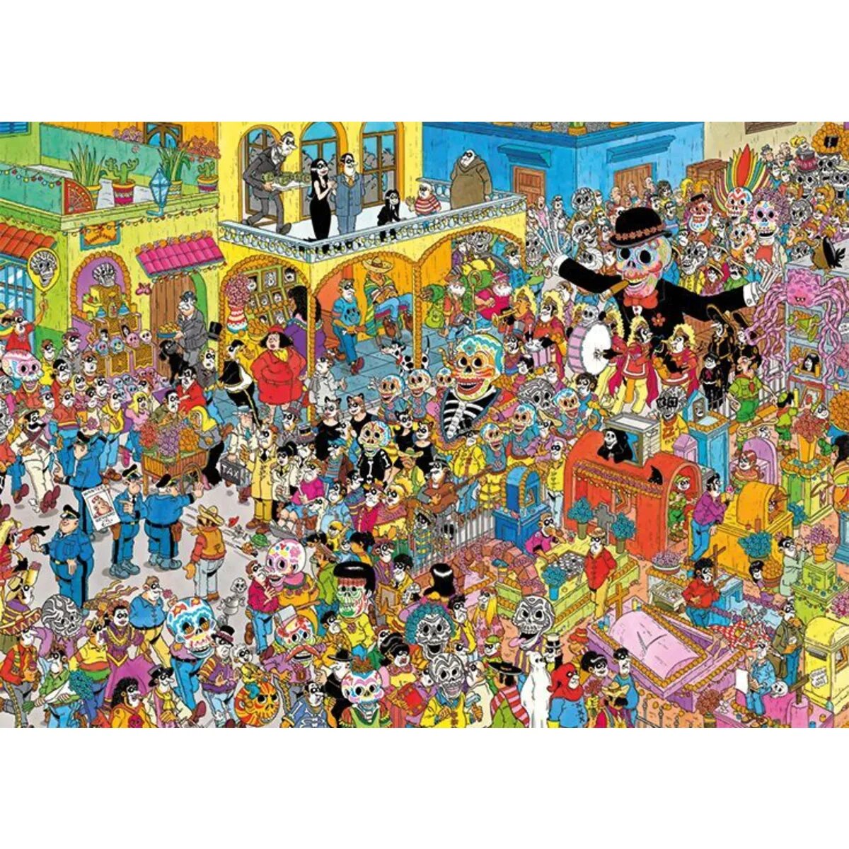 Jumbo Spiele Puzzle - Dia de los Muertos (van Haasteren), 1000 Teile
