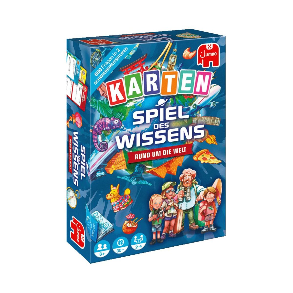 Jumbo Spiele Spiel des Wissens - Rund um die Welt Kartenspiel