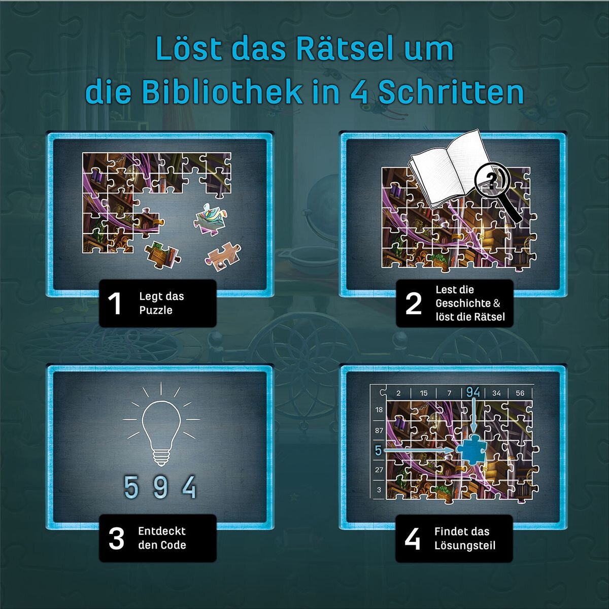 KOSMOS EXIT® Das Puzzle Die Bibliothek der Träume