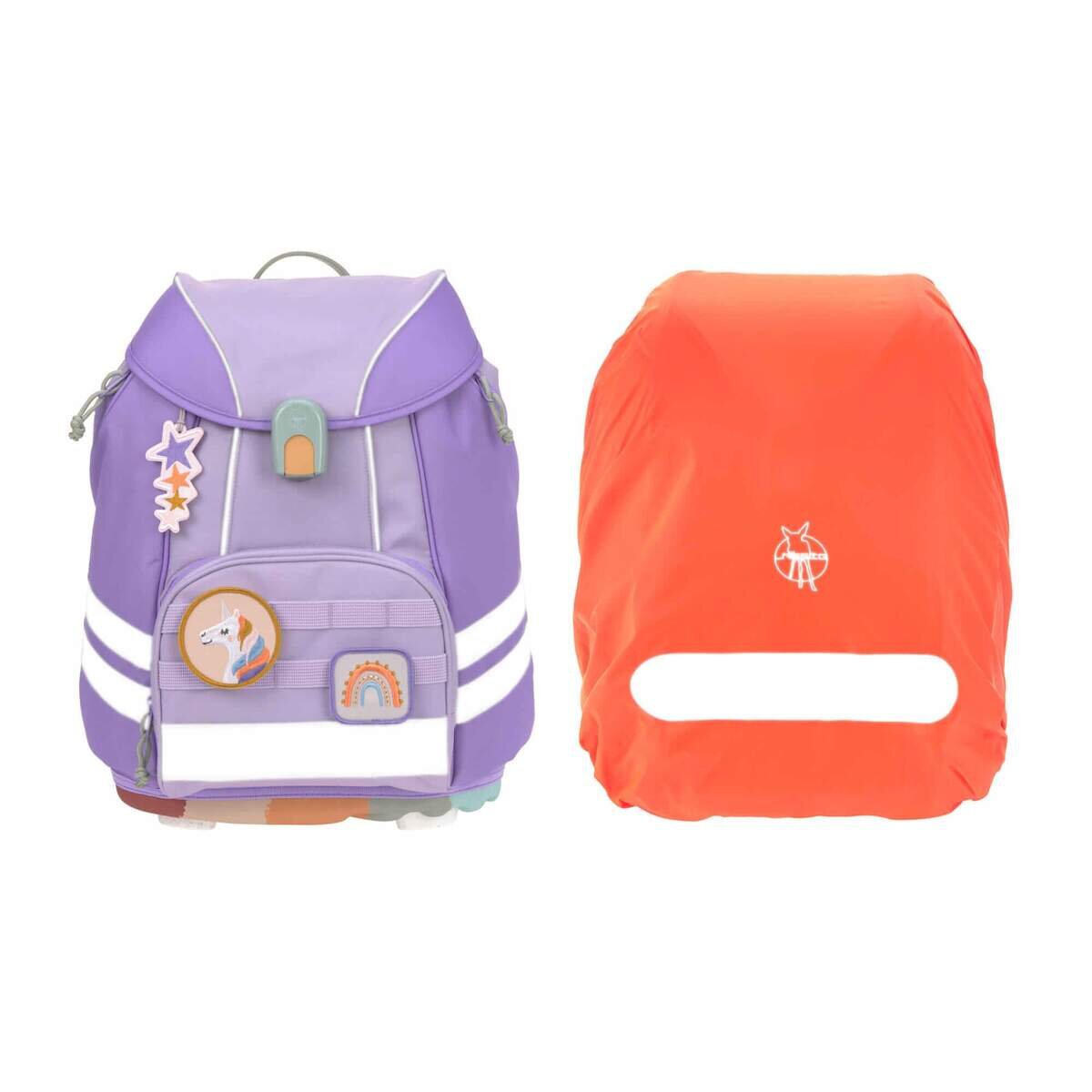 Lässig Schulranzen Set 7-teilig, Boxy Unique Violet