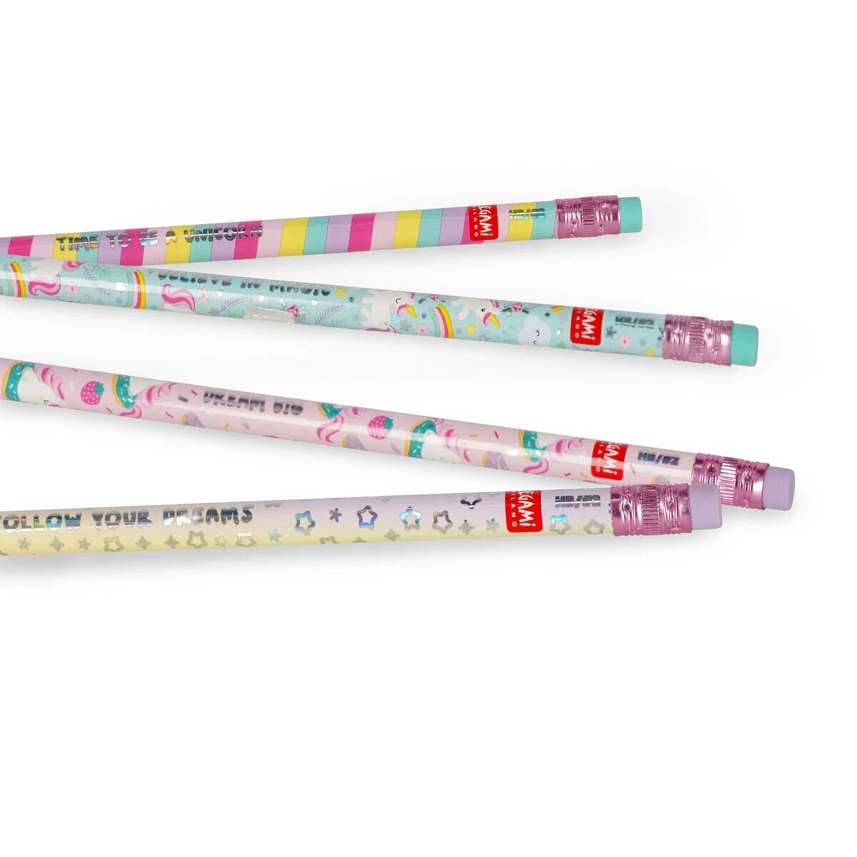 Legami 4er-Set duftende HB-Bleistifte - Smelling Good! Einhorn