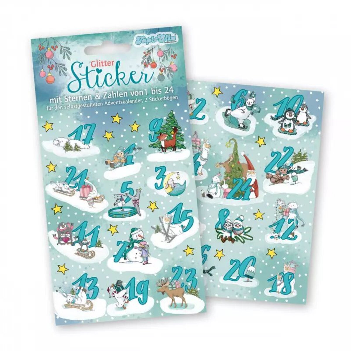 Lutz Mauder TapirElla Adventskalender Sticker Winterzauber