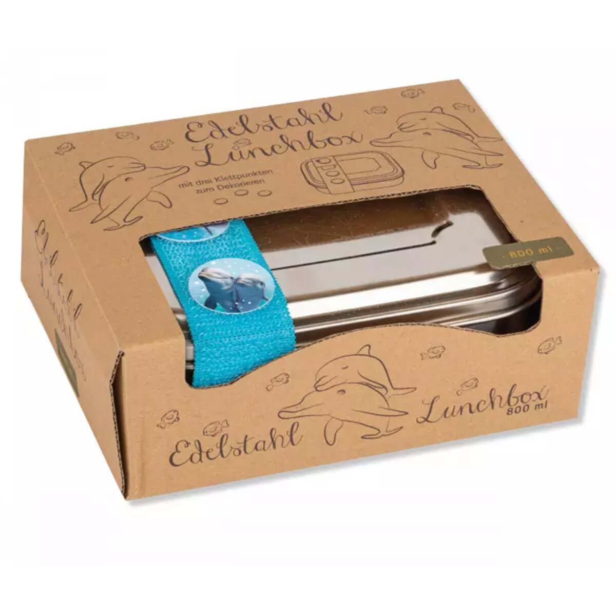 Lutz Mauder TapirElla Edelstahl-Lunchbox Delfin