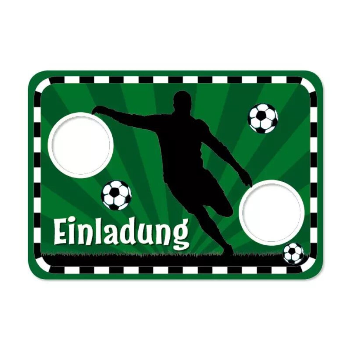 Lutz Mauder TapirElla Stanzkarte Einladungs-Set, Fußball