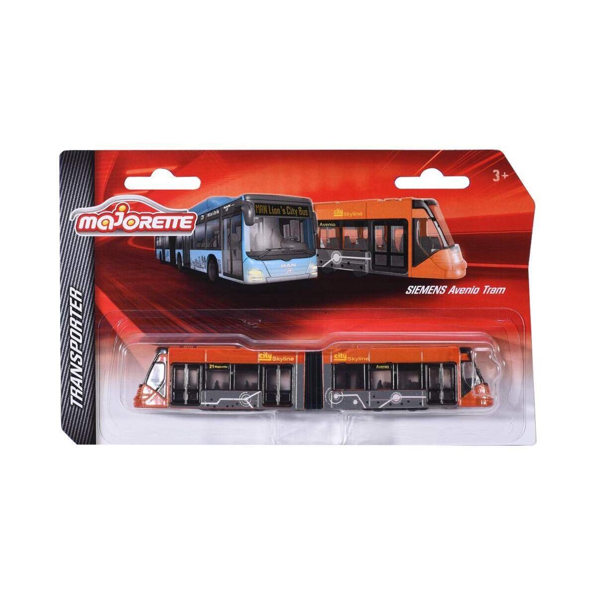 Majorette MAN City Bus+Siemens Avenio Tram, 1 Stück, 6-fach sortiert
