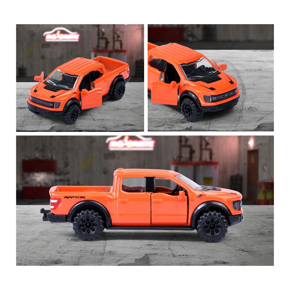 Majorette Premium Cars Ford F-150 Raptor, orange
