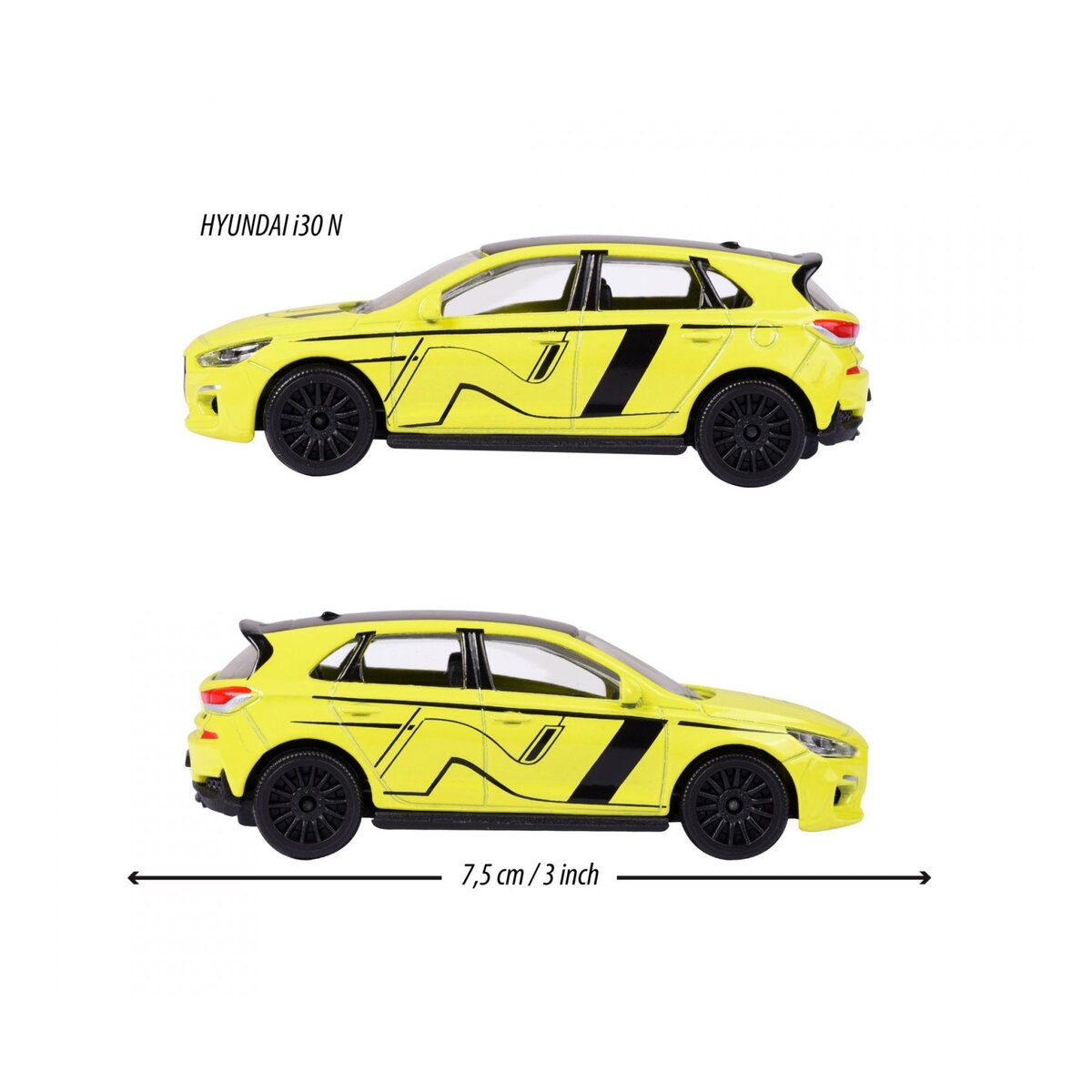 Majorette Racing Hyundai i30N, yellow