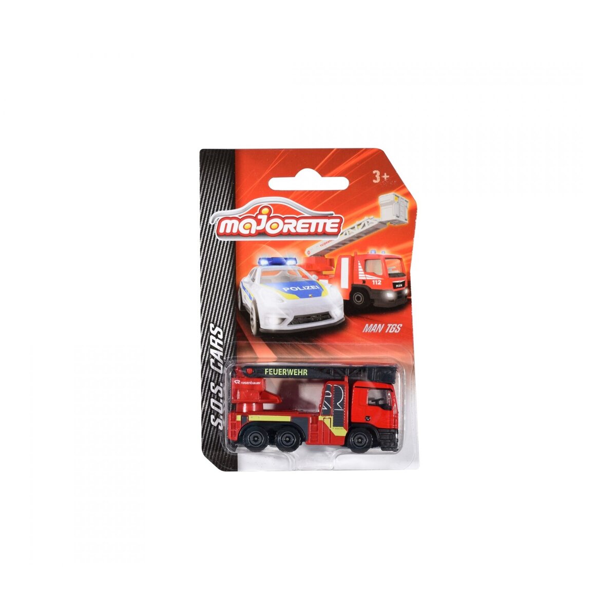 Majorette SOS MAN TGS Rosenbauer Feuerwehr