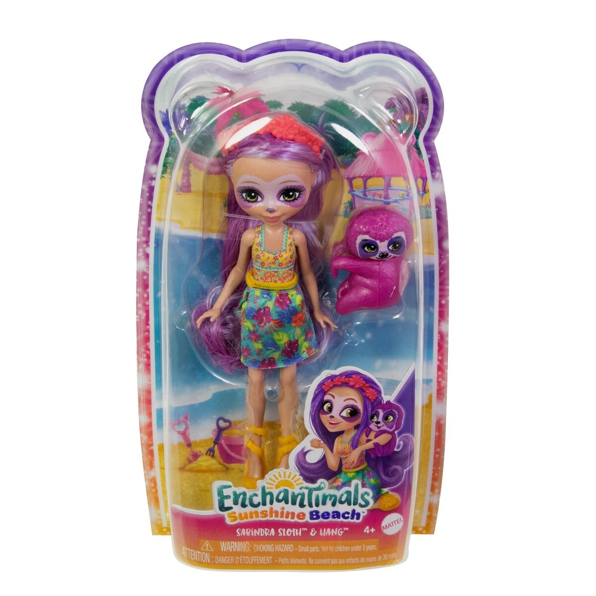 Mattel Enchantimals Sunshine Beach Sabindra Sloth