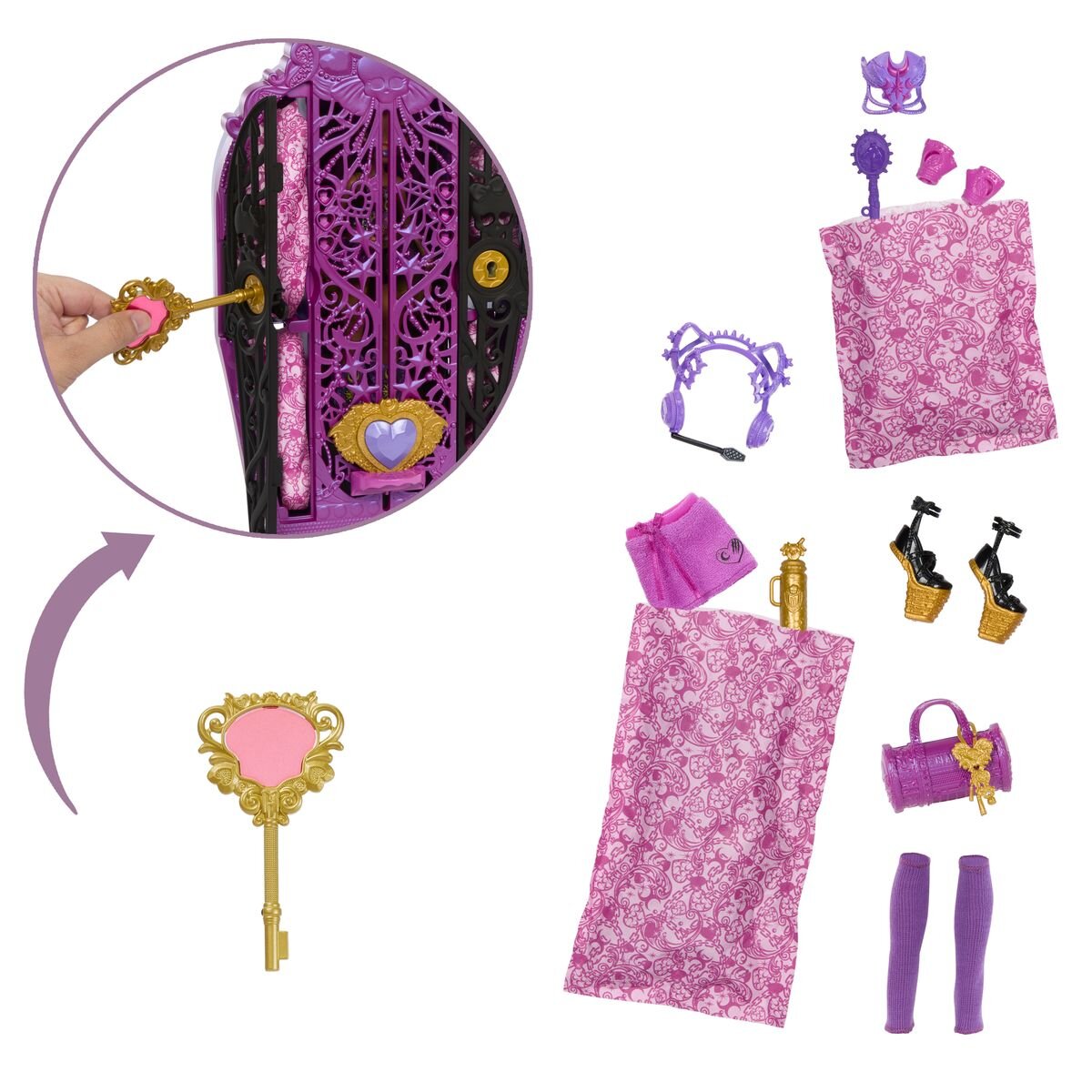 Mattel Monster High Verborgene Schätze Monster Mysteries Clawdeen