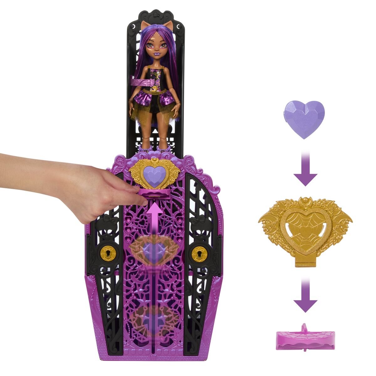 Mattel Monster High Verborgene Schätze Monster Mysteries Clawdeen