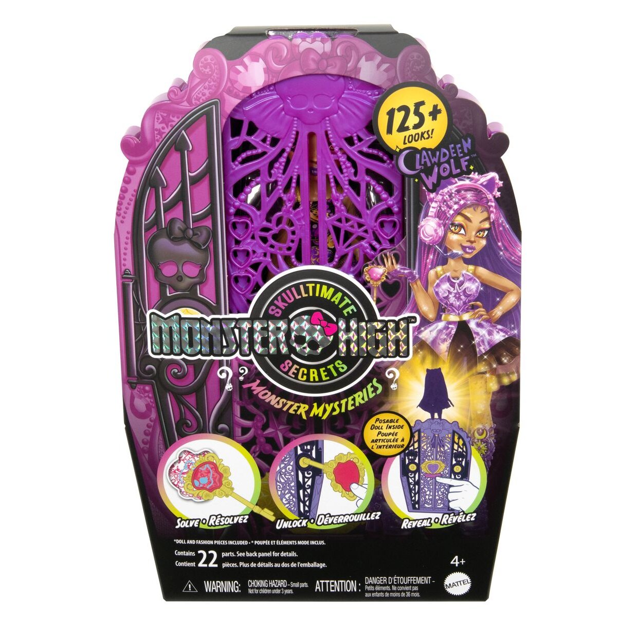 Mattel Monster High Verborgene Schätze Monster Mysteries Clawdeen