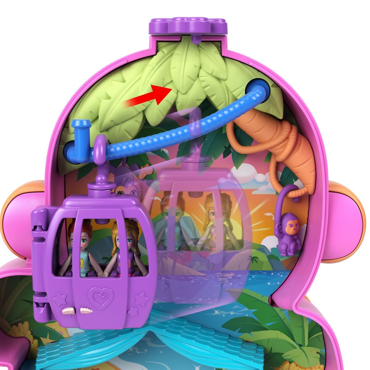 Mattel Polly Pocket Affenmama und Baby