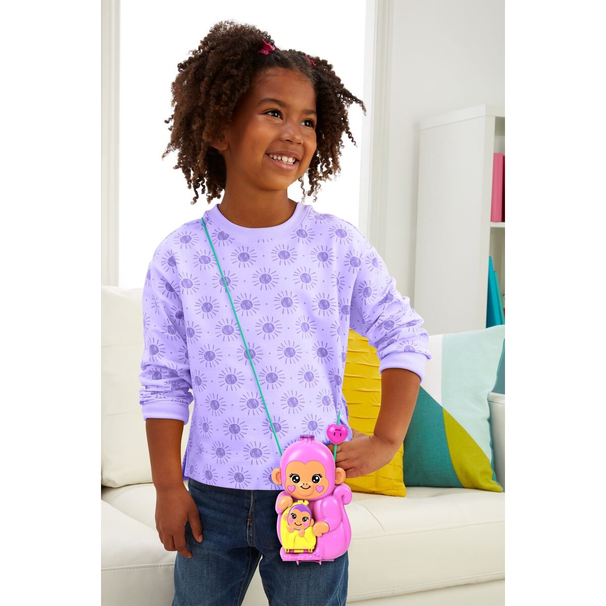 Mattel Polly Pocket Affenmama und Baby