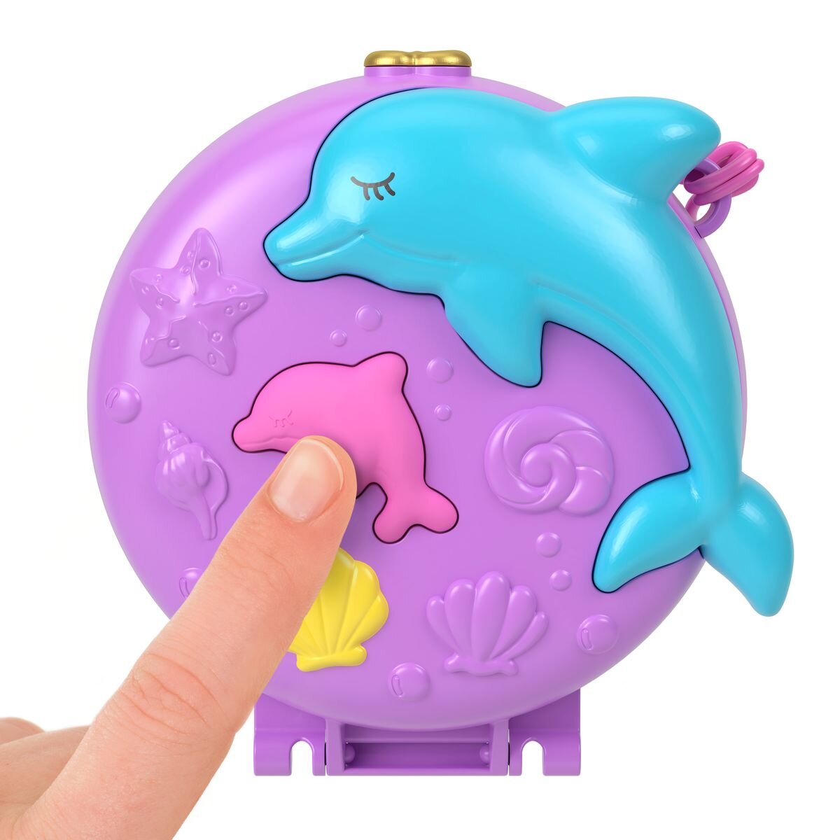 Mattel Polly Pocket Delfin retten und Spielen Schatulle