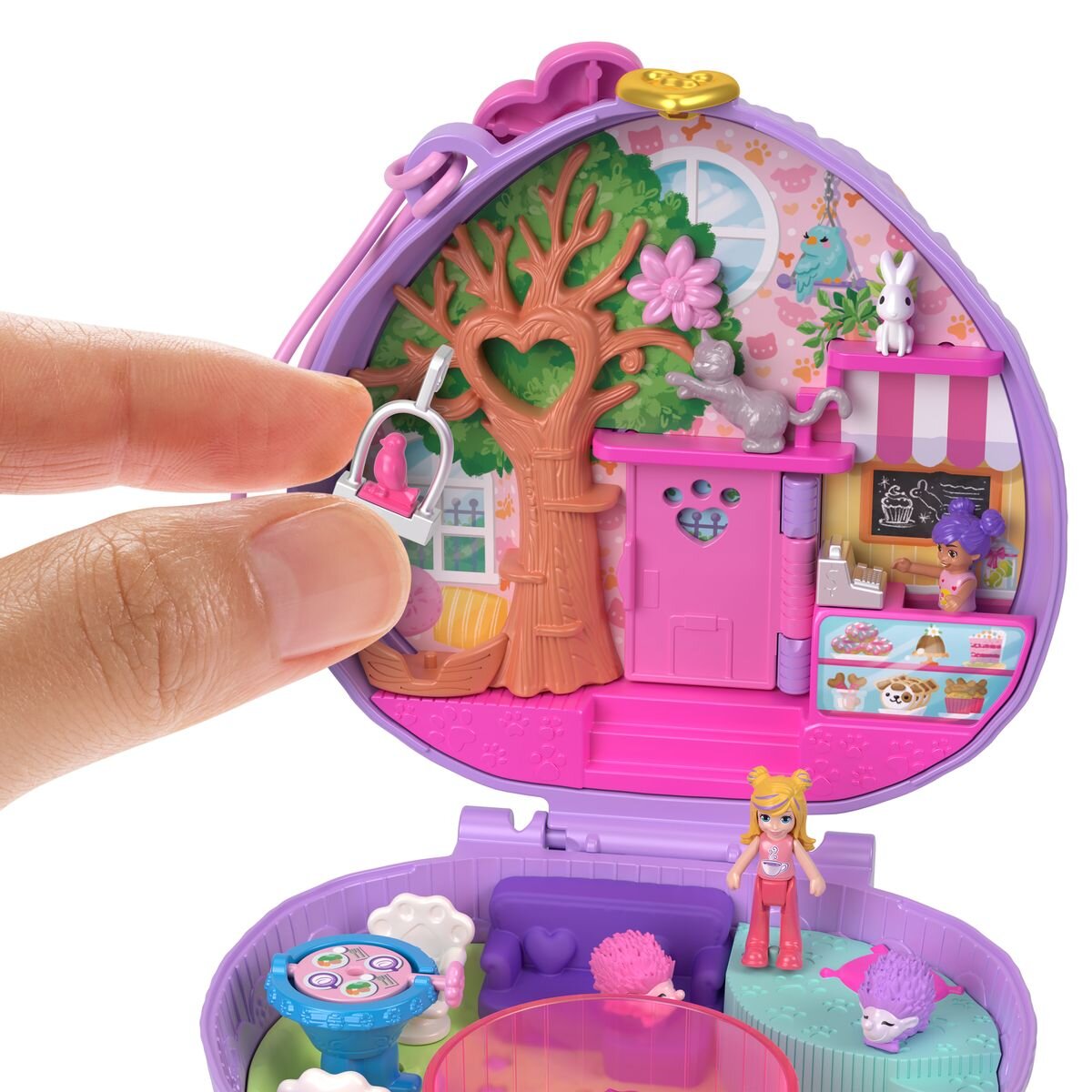Mattel Polly Pocket Igel-Café Schatulle