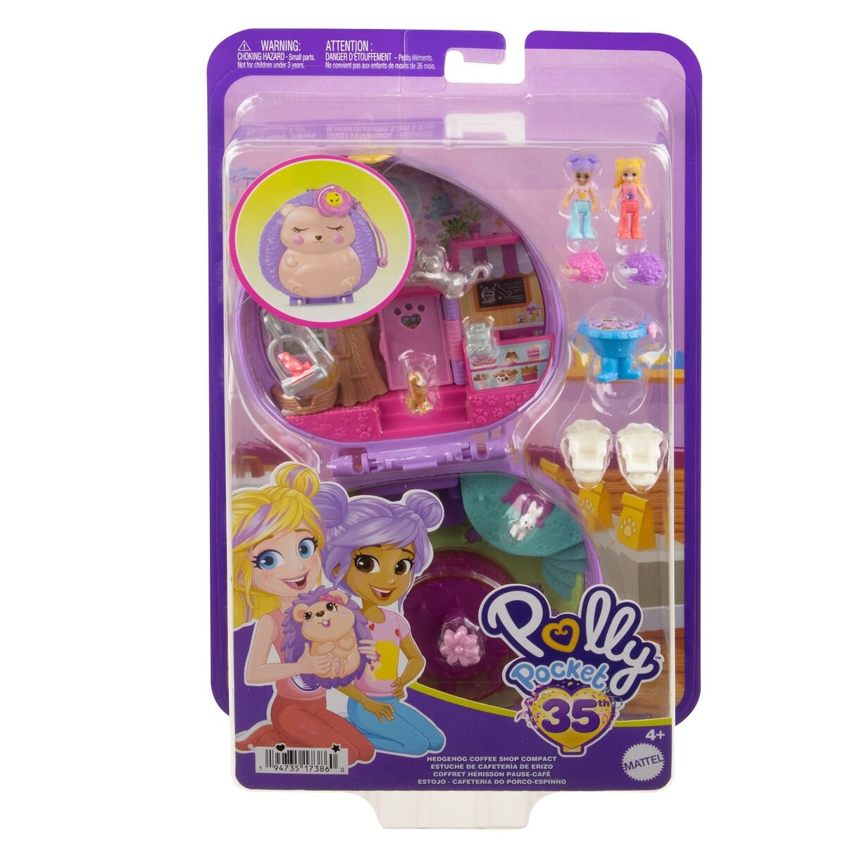 Mattel Polly Pocket Igel-Café Schatulle