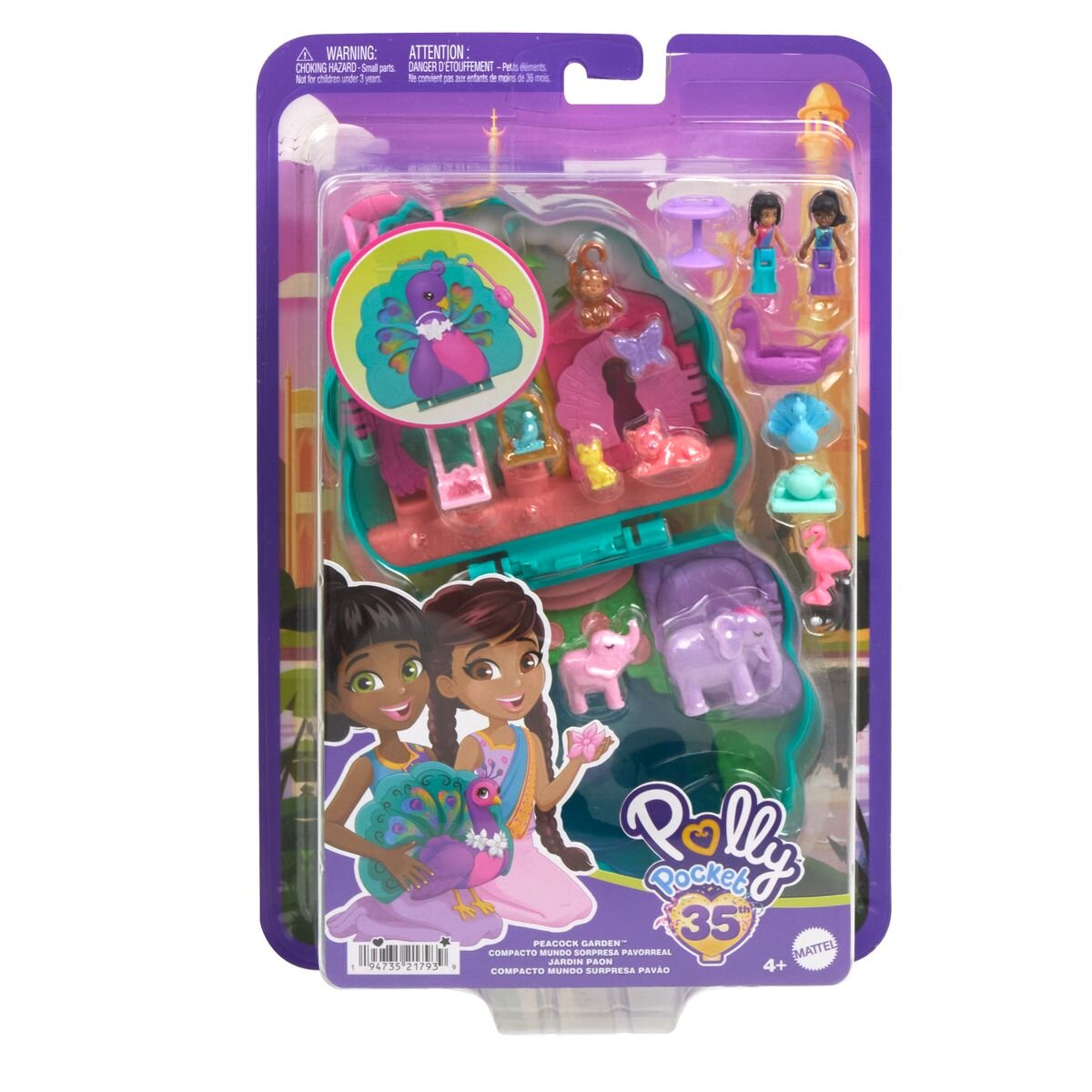 Mattel Polly Pocket Peacock Garden-Schatulle