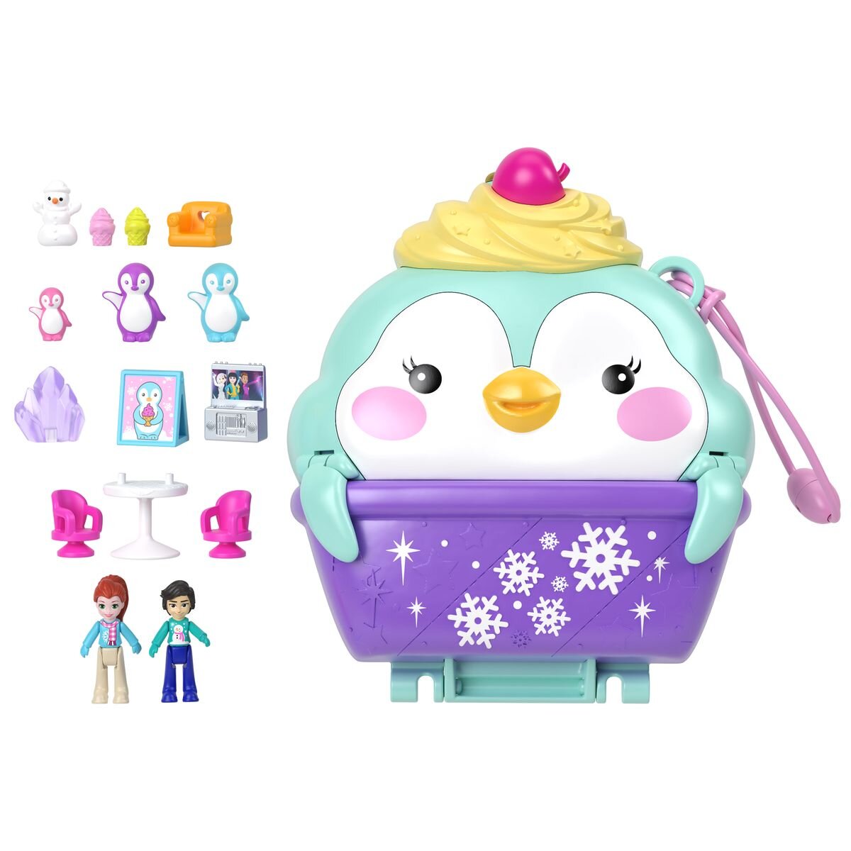 Mattel Polly Pocket Winterliche Pinguin Schatulle