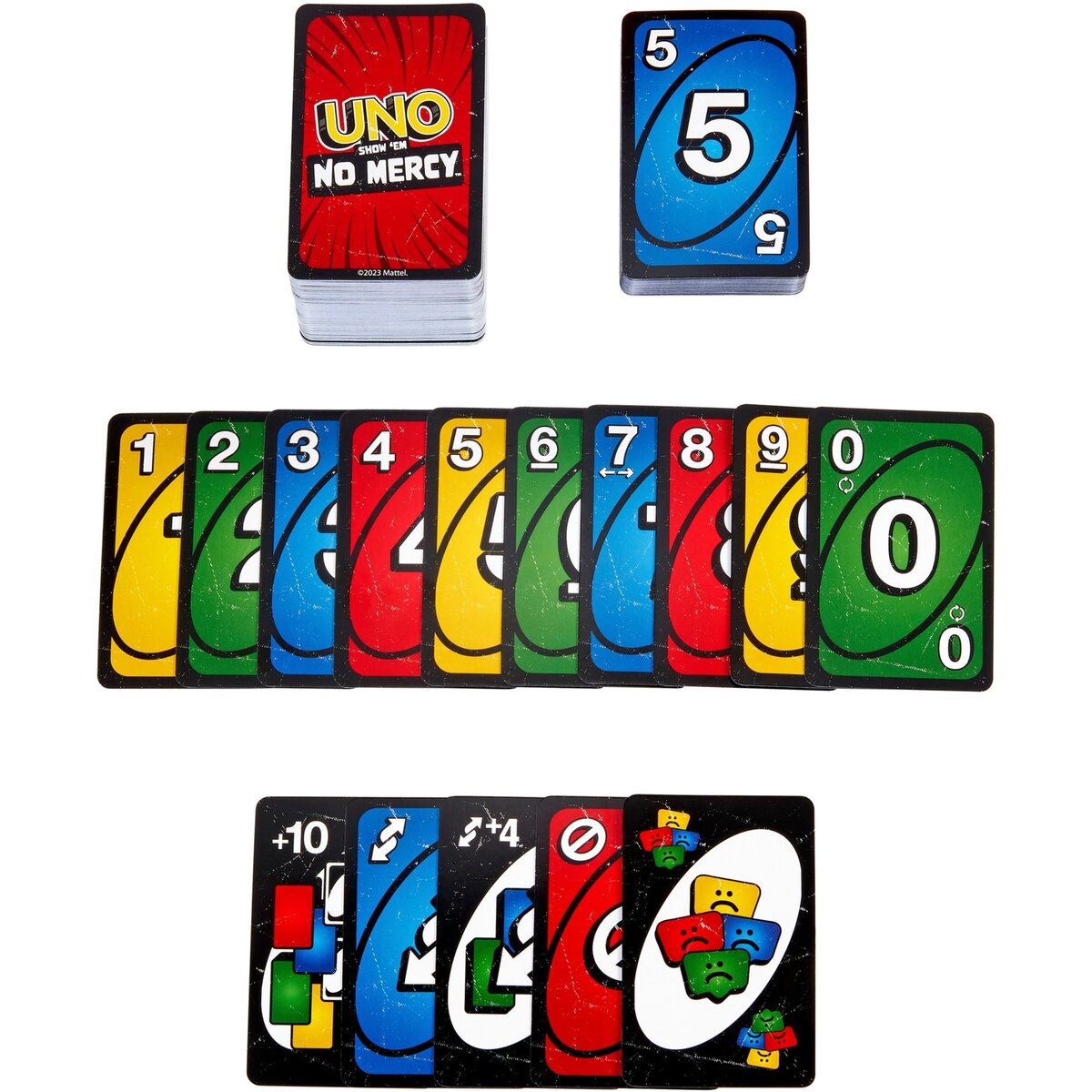 Mattel UNO No Mercy Kartenspiel