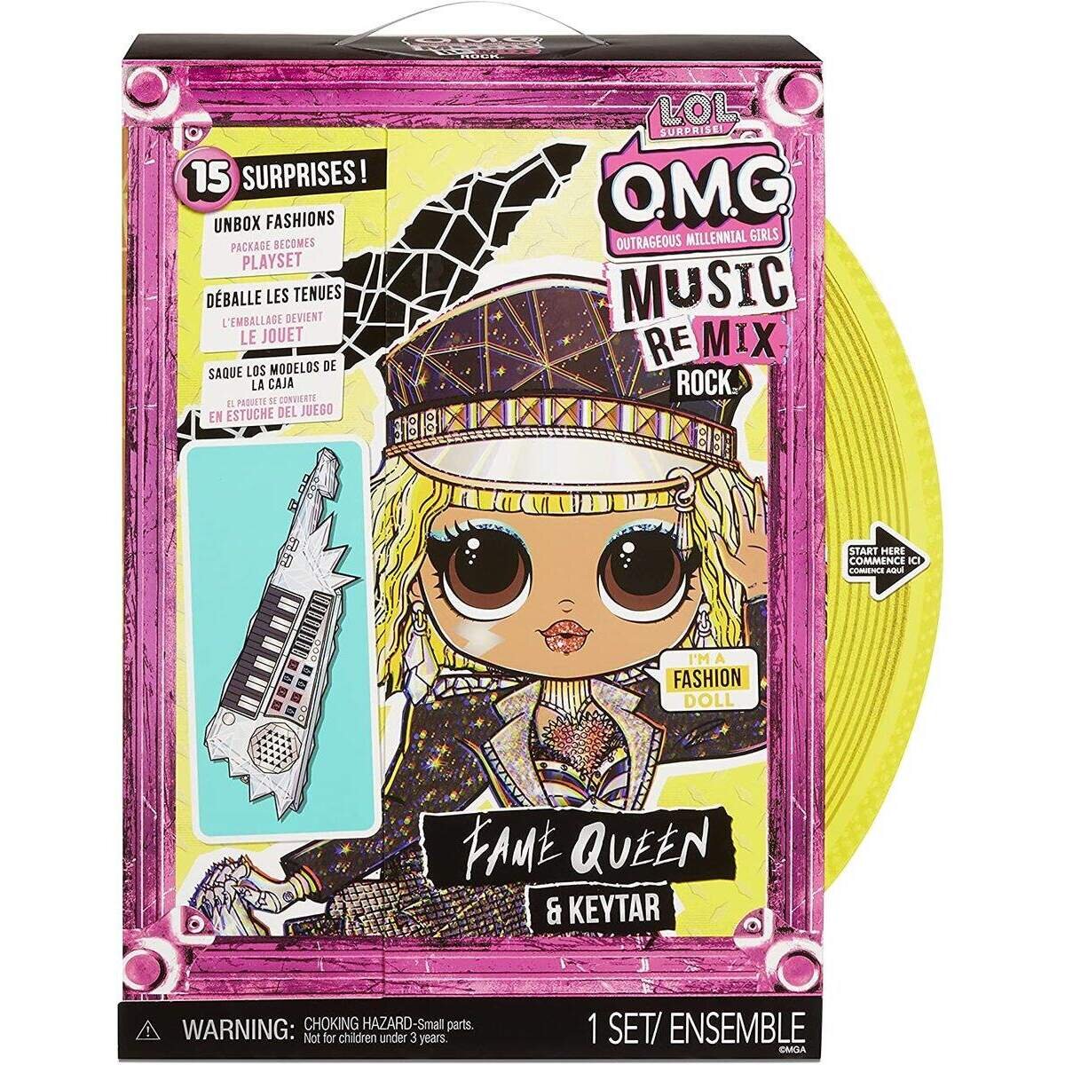 MGA Entertainment L.O.L. Surprise OMG Remix Rock- Fame Queen and Keytar
