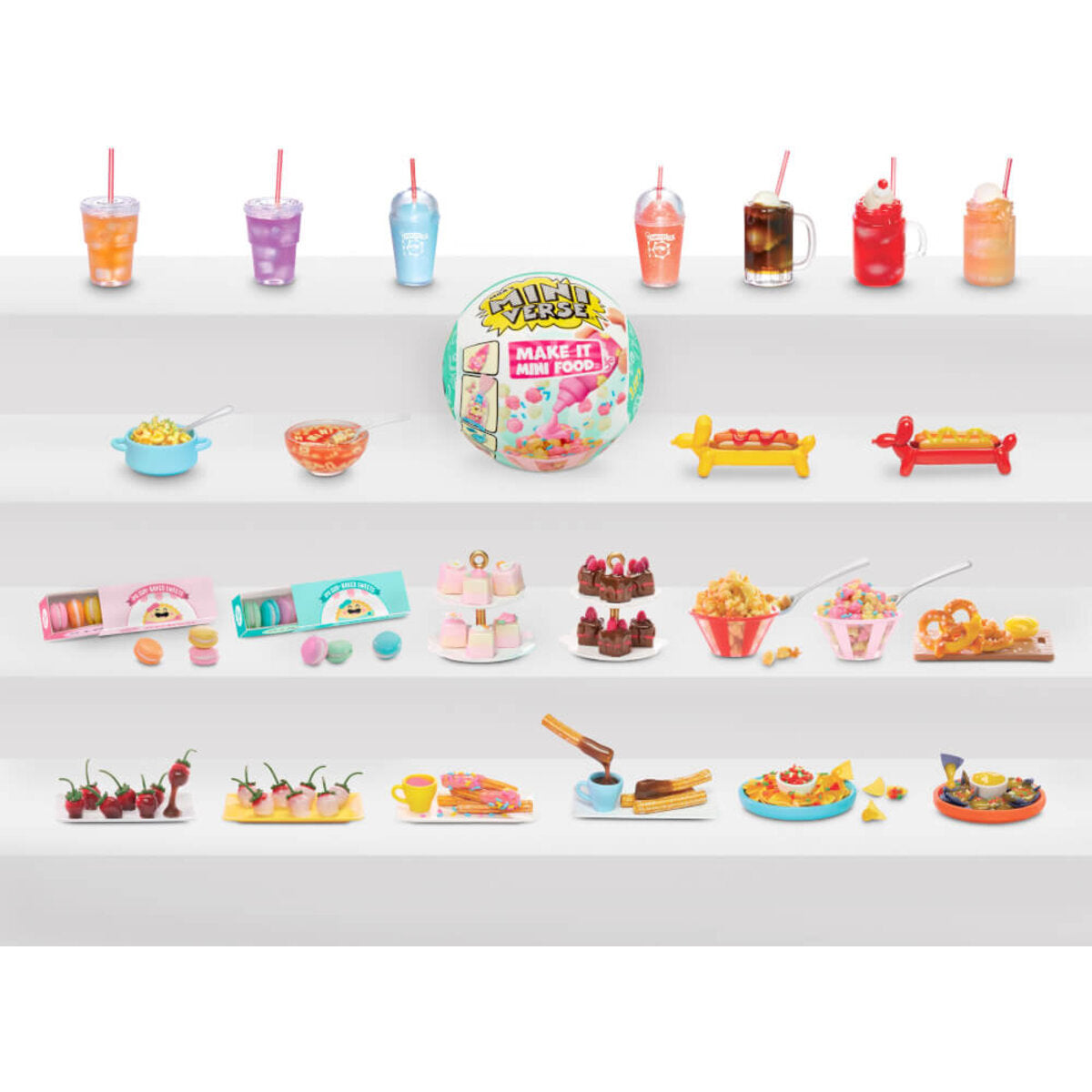 MGA Entertainment Miniverse- Make It Mini Foods: Cafe in PDQ Series 2B, sortiert