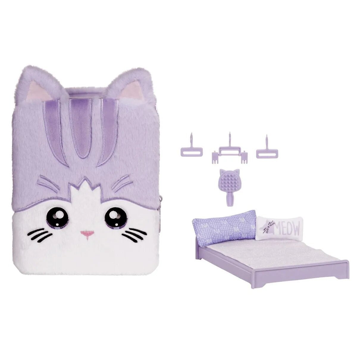 MGA Entertainment Na! Na! Na! Surprise 3in1 Series 3 - Backpack Bedroom Lavender Kitty