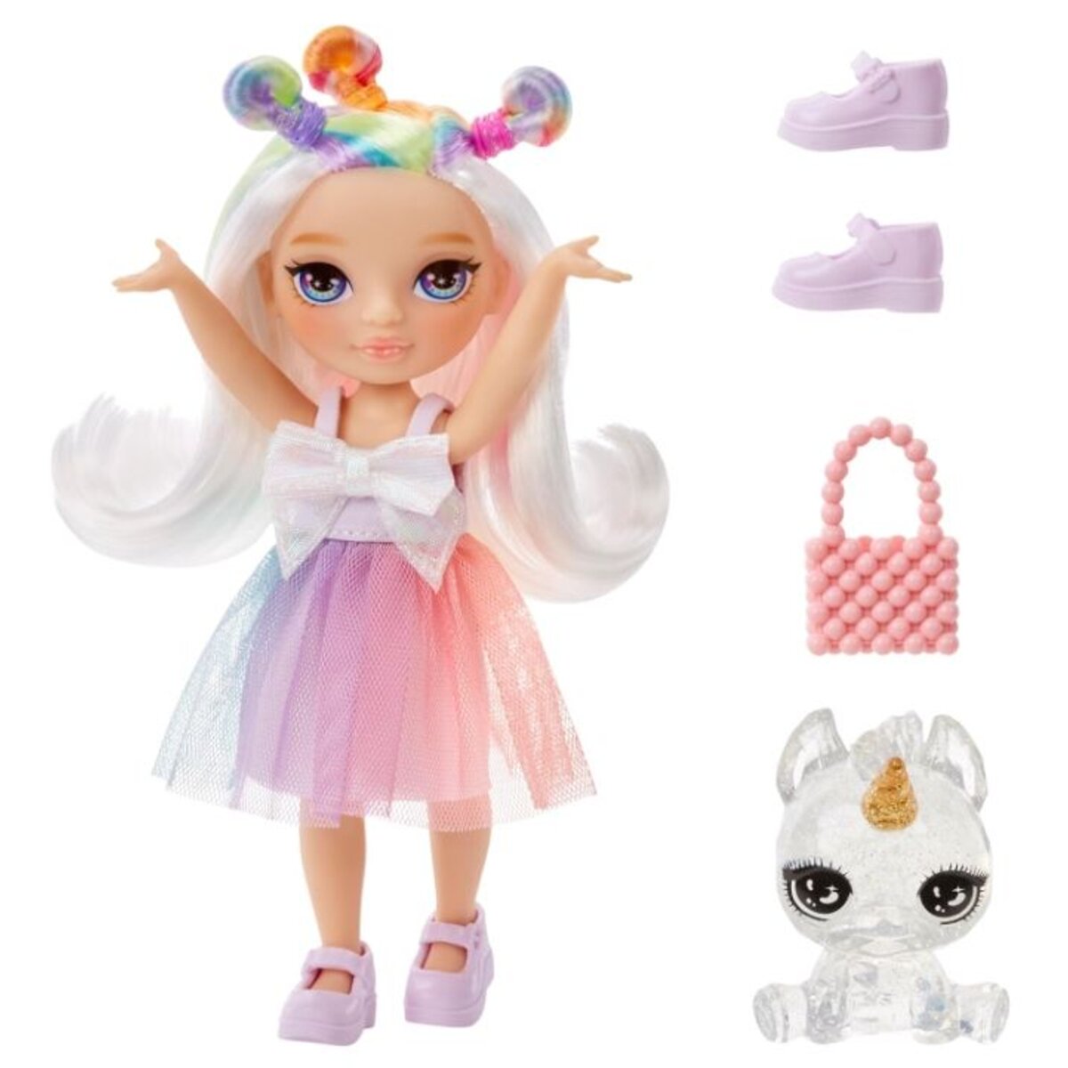 MGA Entertainment Rainbow High Littles Dolls- Opal (Rainbow)