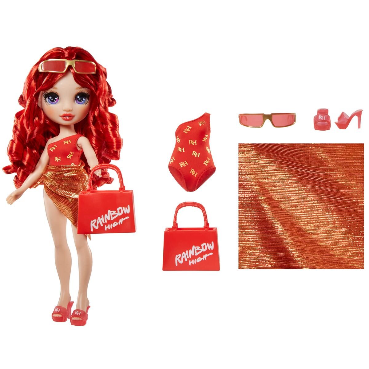 MGA Entertainment Rainbow High Swim & Style Ruby (Red) 28 cm