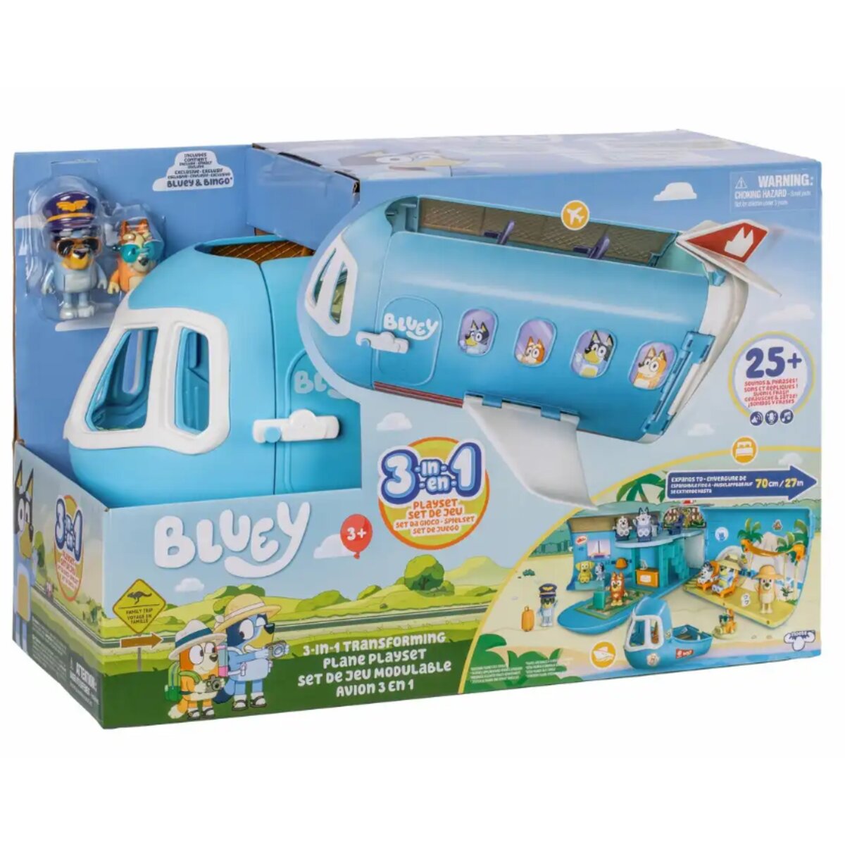 Moose Toys 3in1 Flugzeugspielzeugset