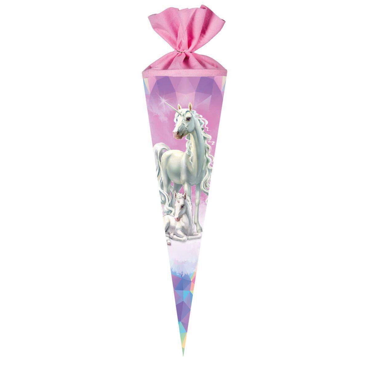 Nestler Schultüte Einhorn Märchenwald 70cm rund