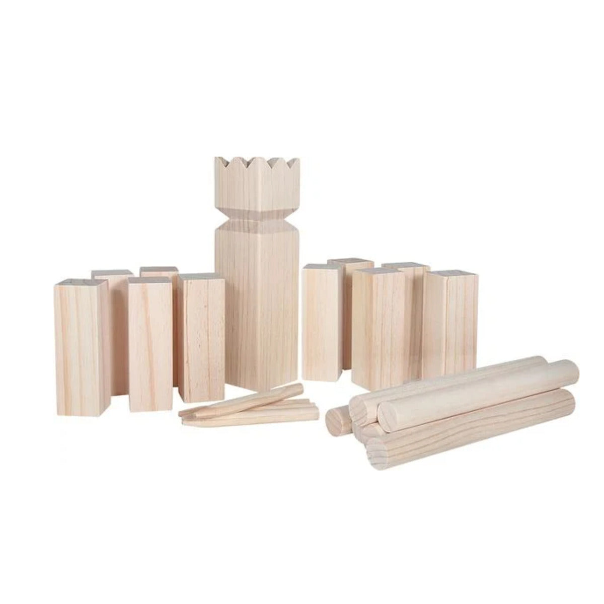 Outdoor active Schwedenschach-Kubb, 21-teilig im Netz