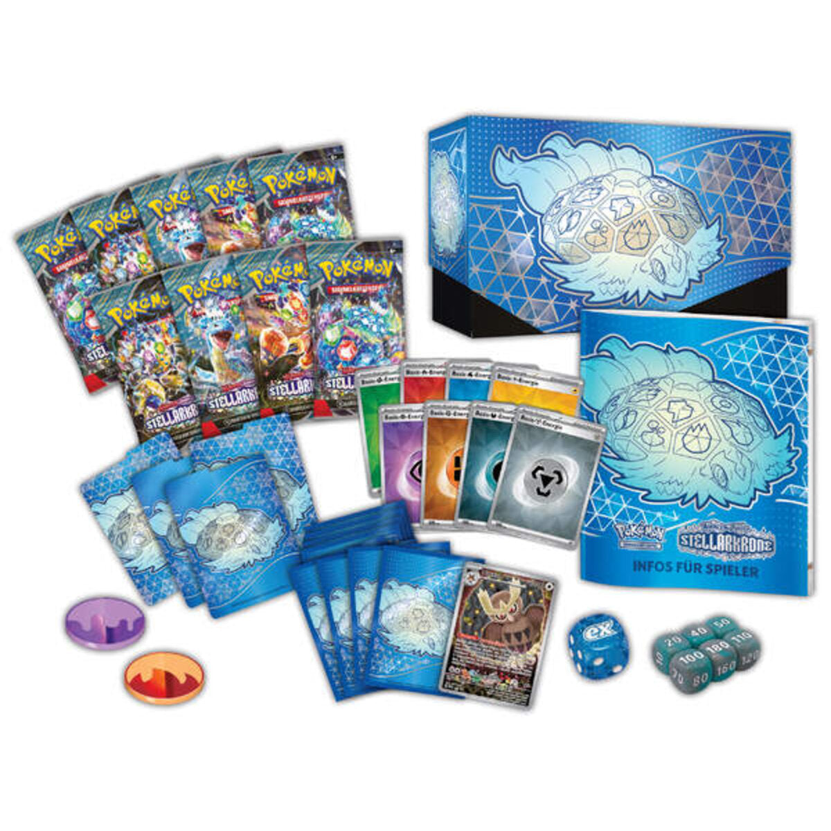 Pokemon Top-Trainer-Box Karmesin & Purpur - Stellarkrone