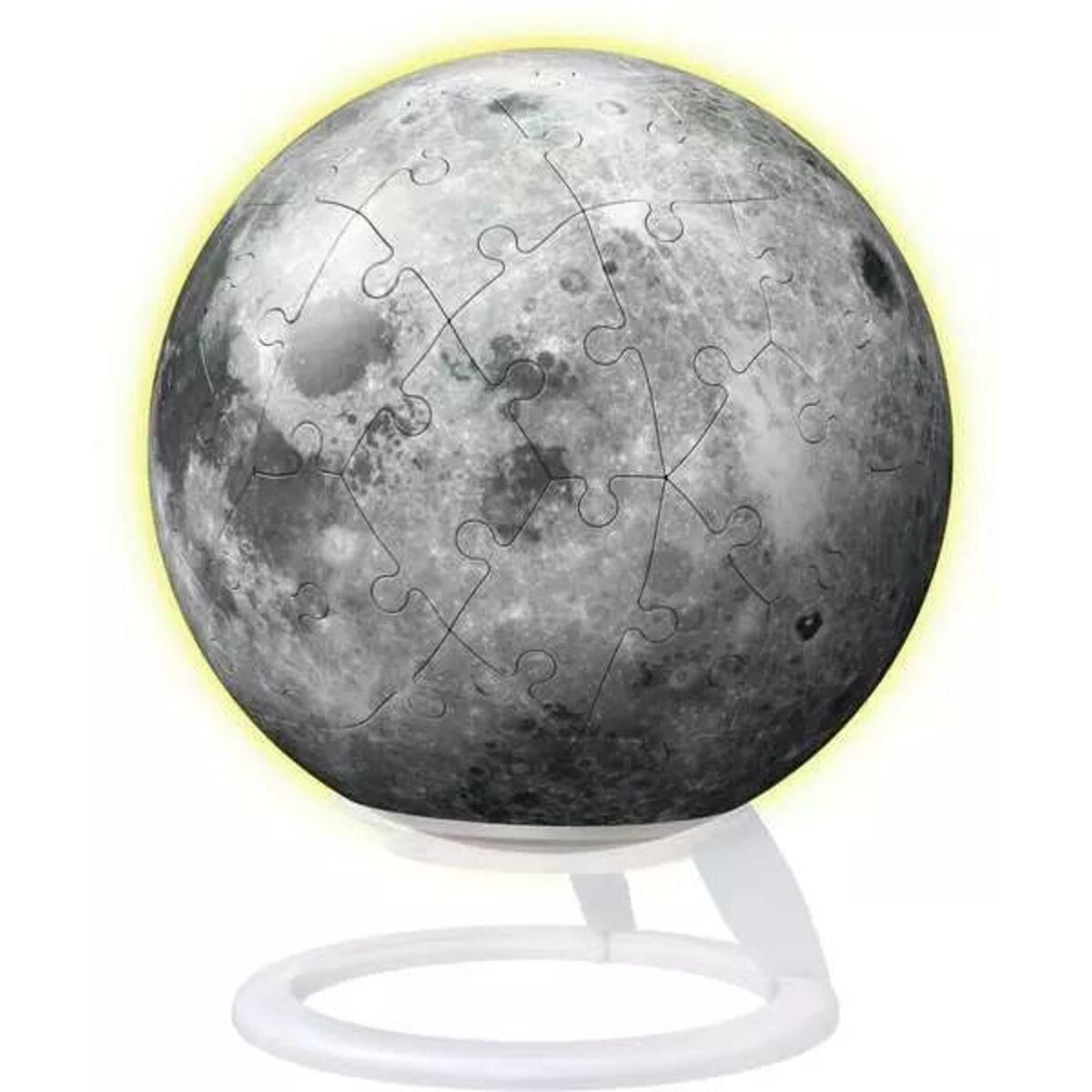 Ravensburger 3D Puzzle - Puzzle-Ball Der Mond - Glow-in-the-Dark, 73 Teile